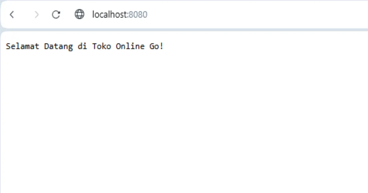 Hasil Server Hello World