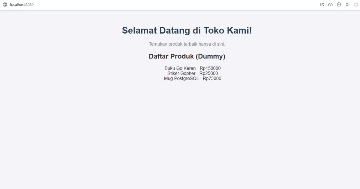 Hasil Render HTML
